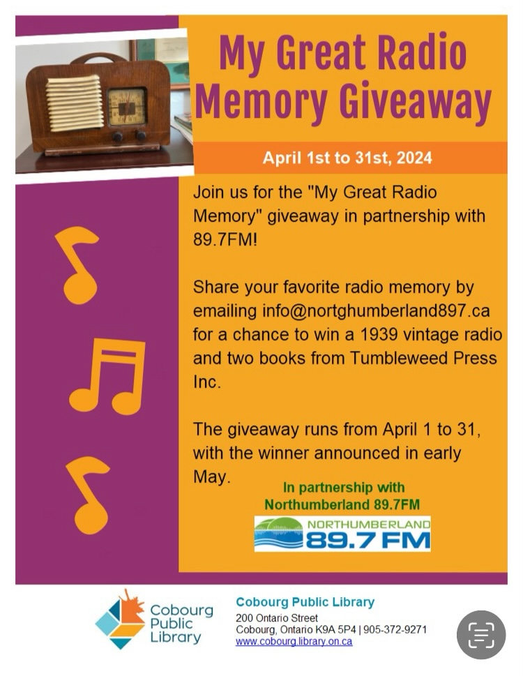 My Great Radio Memory Giveaway